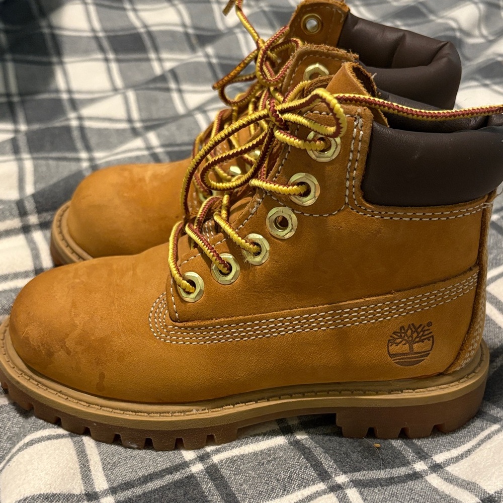 Timberland Kids Brown Lace-Up Boots